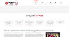 Desktop Screenshot of antimultasbrasil.com.br